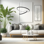 Pakabinamas šviestuvas Hoop JUODA 51W LED 4000K
