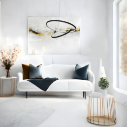 Pakabinamas šviestuvas Hoop JUODA 51W LED 4000K
