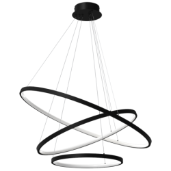 Pakabinamas šviestuvas Hoop JUODA 93W LED 4000K