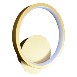 Sieninis šviestuvas Hoop Auksinė 7W LED 4000K