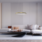 Pakabinamas šviestuvas HOOP Auksas 27W LED 4000K