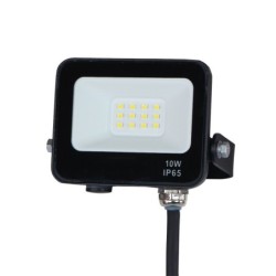 LED prožektorius 10W 4000K IP65 Juodas