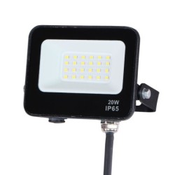 LED prožektorius 20W 4000K IP65 Juodas