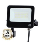 LED prožektorius 30W 4000K IP65 su judesio davikliu Juodas
