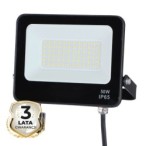 LED prožektorius 50W 4000K IP65 su judesio davikliu Juodas