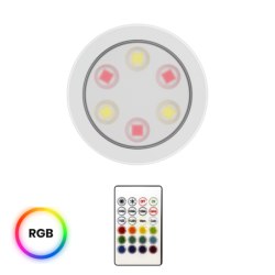5x Pakraunamas šviestuvas Jojo RGB + 3000/6000K su pulteliu