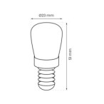 LED lemputė LED 1.5W ST22 E14 4000K (tinka šaldytuvui)