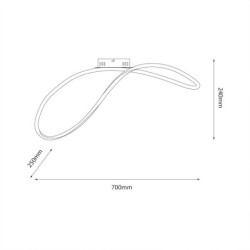 Lubinis šviestuvas INFINITY 21W LED 4000K
