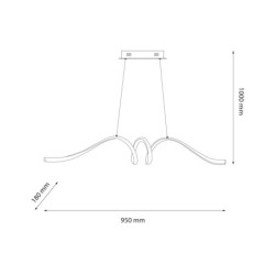 Pakabinamas šviestuvas LOOP 28W LED 4000K