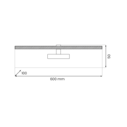 Sieninis šviestuvas Prado Chromas 11W LED 3000K