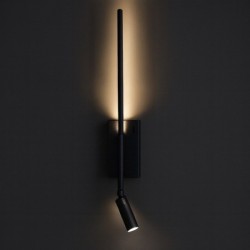 Sieninis šviestuvas Torch JUODA 6W+3W 4000K