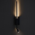 Sieninis šviestuvas Torch JUODA 6W+3W 4000K