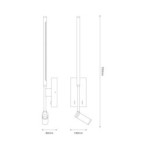 Sieninis šviestuvas Torch JUODA 6W+3W 4000K