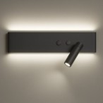 Sieninis šviestuvas Resort JUODA Dešinės pusės 10W + 3W LED 4000K