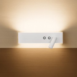 Sieninis šviestuvas Resort Dešinės pusės 10W + 3W LED 4000K BALTA