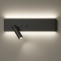 Sieninis šviestuvas Resort JUODA Kairės pusės 10W + 3W LED 4000K