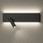 Sieninis šviestuvas Resort JUODA Kairės pusės 10W + 3W LED 4000K