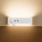 Sieninis šviestuvas Resort Kairės pusės 10W + 3W LED 4000K BALTA