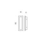 Sieninis lauko šviestuvas Wow 10W 3CCT IP54 30cm