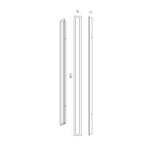 Sieninis lauko šviestuvas Wow 30W 3CCT IP54 150cm