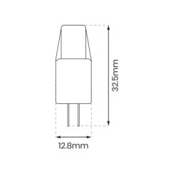 LED lemputė COB 2W G4 12V 3000K Silikoninė