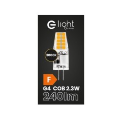 LED lemputė LED 2.3W G4 12V 3000K Silikoninė