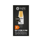 LED lemputė LED 2.3W G4 12V 3000K Silikoninė