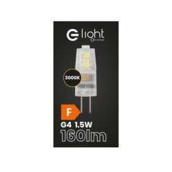 LED lemputė LED 1.5W G4 12V 3000K Plastikas