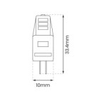 LED lemputė LED 1.5W G4 12V 3000K Plastikas