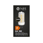 LED lemputė LED 3W G4 12V 3000K Keramika + PC