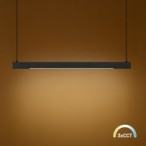 Pakabinamas šviestuvas Linea JUODA 36W LED 3000K-4000K-5700K