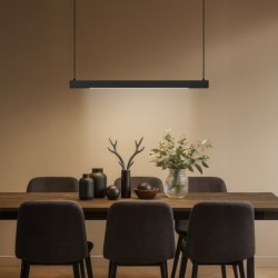Pakabinamas šviestuvas Linea JUODA 36W LED 3000K-4000K-5700K