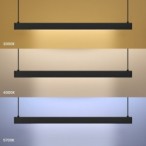 Pakabinamas šviestuvas Linea JUODA 36W LED 3000K-4000K-5700K