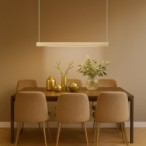 Pakabinamas šviestuvas LINEA Auksas 36W LED 3000K-4000K-5700K