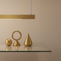 Pakabinamas šviestuvas LINEA Auksas 36W LED 3000K-4000K-5700K
