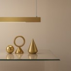 Pakabinamas šviestuvas LINEA Auksas 36W LED 3000K-4000K-5700K