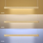 Pakabinamas šviestuvas LINEA Auksas 36W LED 3000K-4000K-5700K