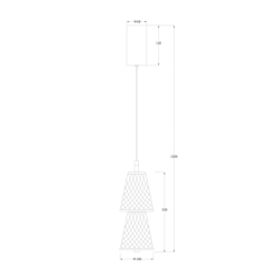 Pakabinamas šviestuvas SANSA 5W LED 4000K