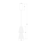 Pakabinamas šviestuvas SANSA 5W LED 4000K
