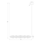Pakabinamas šviestuvas SANSA 11W LED 4000K