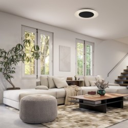 Lubinis šviestuvas Piattino JUODA 30W Ø40cm LED 3000K-4000k-6000K