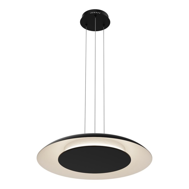 Pakabinamas šviestuvas Piattino JUODA 30W Ø40cm LED 3000K-4000k-6000K