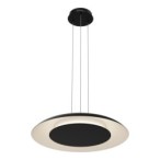 Pakabinamas šviestuvas Piattino JUODA 30W Ø40cm LED 3000K-4000k-6000K