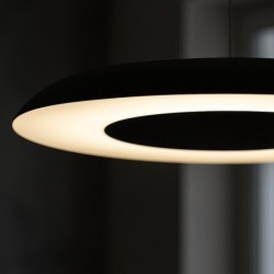 Pakabinamas šviestuvas Piattino JUODA 30W Ø40cm LED 3000K-4000k-6000K