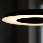 Pakabinamas šviestuvas Piattino JUODA 30W Ø40cm LED 3000K-4000k-6000K