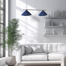 Pakabinamas šviestuvas CAPITAL Juoda/NAVY Mėlyna 2XGX53