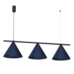 Pakabinamas šviestuvas CAPITAL Juoda/NAVY Mėlyna 3XGX53