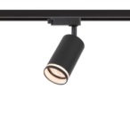 Į bėgelį montuojamas šviestuvas PIPE-RING JUODA 1xGU10 1 fazės