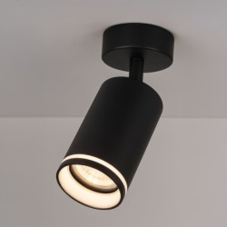 Lubinis šviestuvas Pipe Ring Spot JUODA 1xGU10