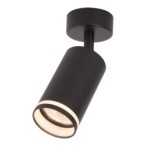 Lubinis šviestuvas Pipe Ring Spot JUODA 1xGU10